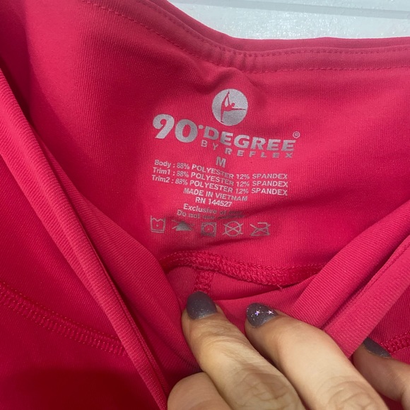 90 Degrees by Reflex Hot Pink mesh cutouts SZ Medium - Picture 2 of 6